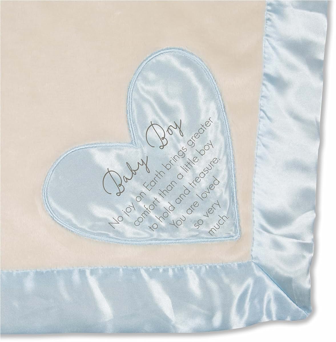 Pavilion Gift Company Baby Boy Royal Plush Blanket With Silk Edge
