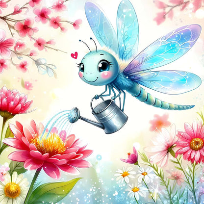 Generic Dragonflies Nursery Wall Art Prints, Set of 6, 8x10 Inch Unframed