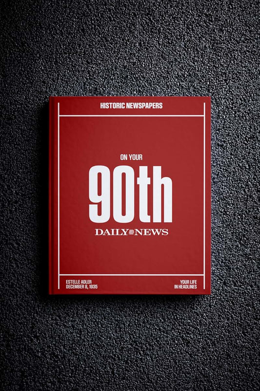 Signature Gifts Personalised Birthday Newspaper Book For 90th Birthday