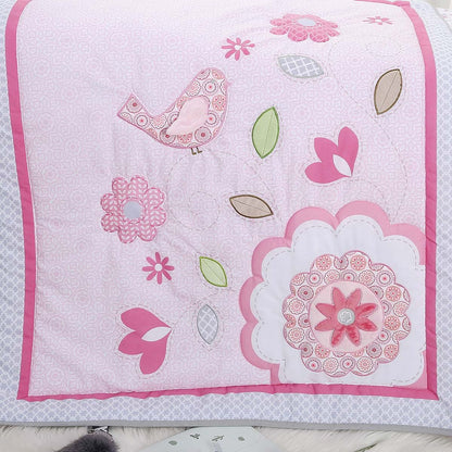 Sparktacular Chirpy The Bird 3pc Cotton Crib Bedding Set (photo 2)