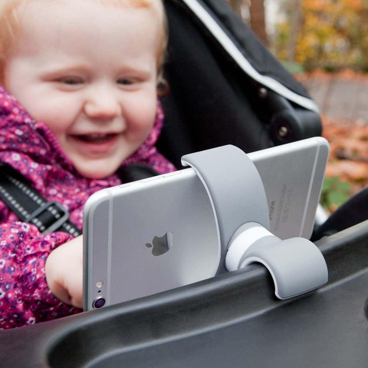 BoxWave BabyGo Stroller Mount for Smartphones and Tablets - Grey