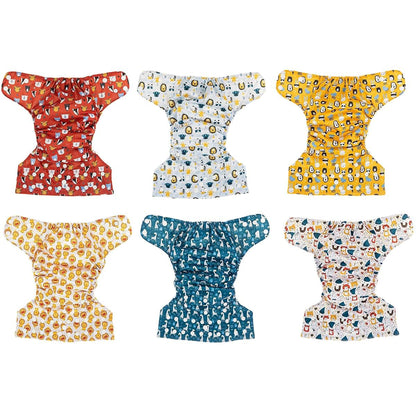Simple Being Reusable Cloth Diapers, Double Gusset, One Size Adjustable, Washable Soft Absorbent, Waterproof Cover (photo 4)