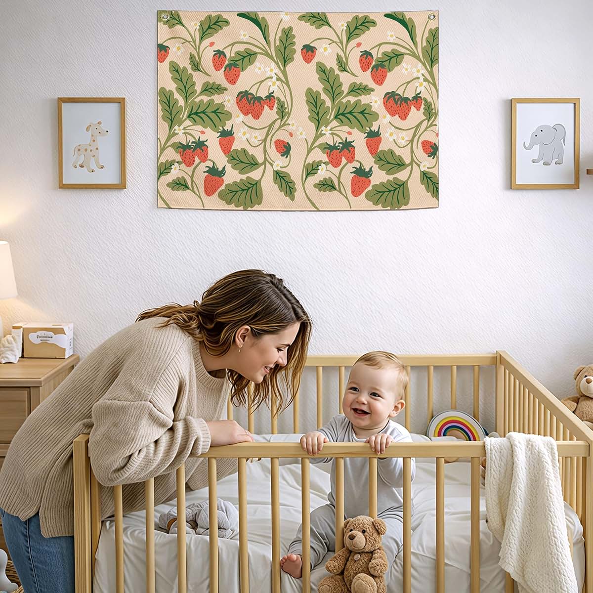 Banner Flag Wall Sign Decor for Nursery and Kids Room