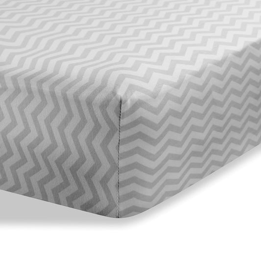 Abstract Jersey Cotton Knit Cradle Sheets - Ultra Soft Cradle Sheets Fitted 18" x 36" for Boys Girls Baby - Universal