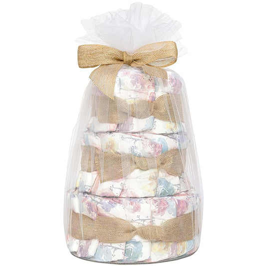 The Honest Company Diaper Cake, Plant-Based, Rose Blossom, 35 Count