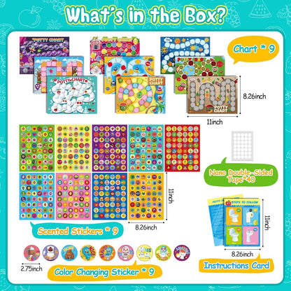 Horiechaly Potty Training Chart Set With Scented Stickers (photo 2)