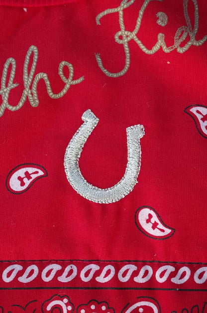 4Rodeo Western Bandana Spilly The Kid Baby Infant Bib Red (photo 4)