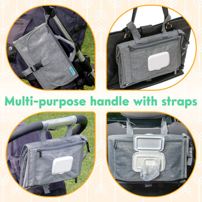 Kopi Baby Portable Diaper Changing Pad with Wipes Pocket