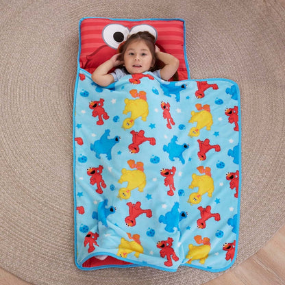 Sesame Street Elmo Toddler Nap Mat with Pillow and Blanket Set