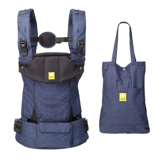 LÍLLÉbaby Serenity 6-in-1 Ergonomic Baby Carrier with Lumbar Support and Convertible Tote