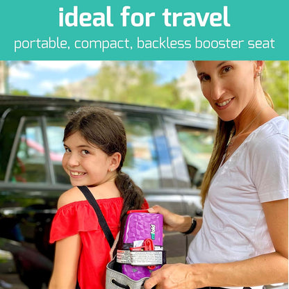Mifold Comfort Grab-And-Go Backless Booster Seat Charcoal Grey