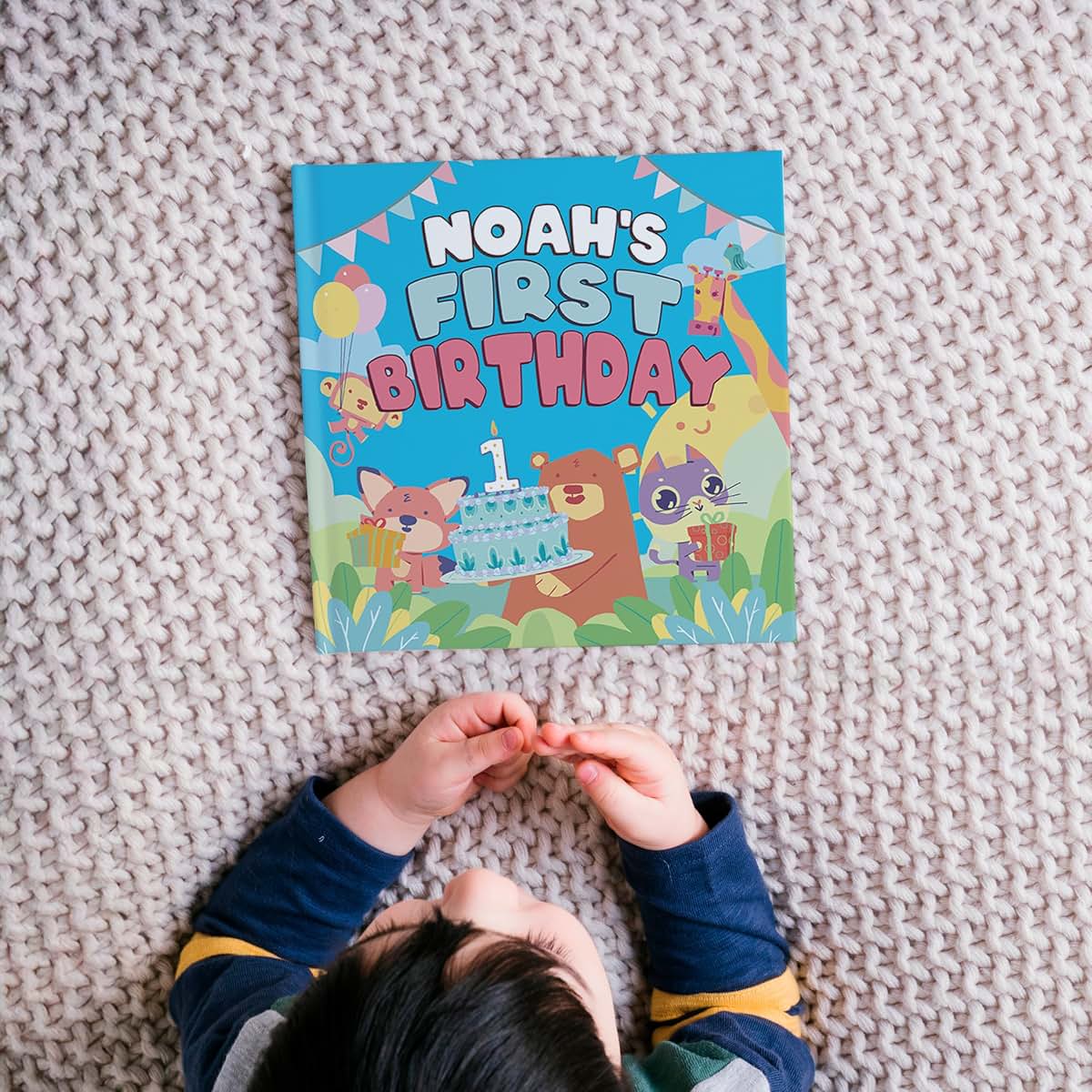 Luna Studios My First Birthday - First Birthday Gift - Personalized Children's Book (for Boy) (photo 2)