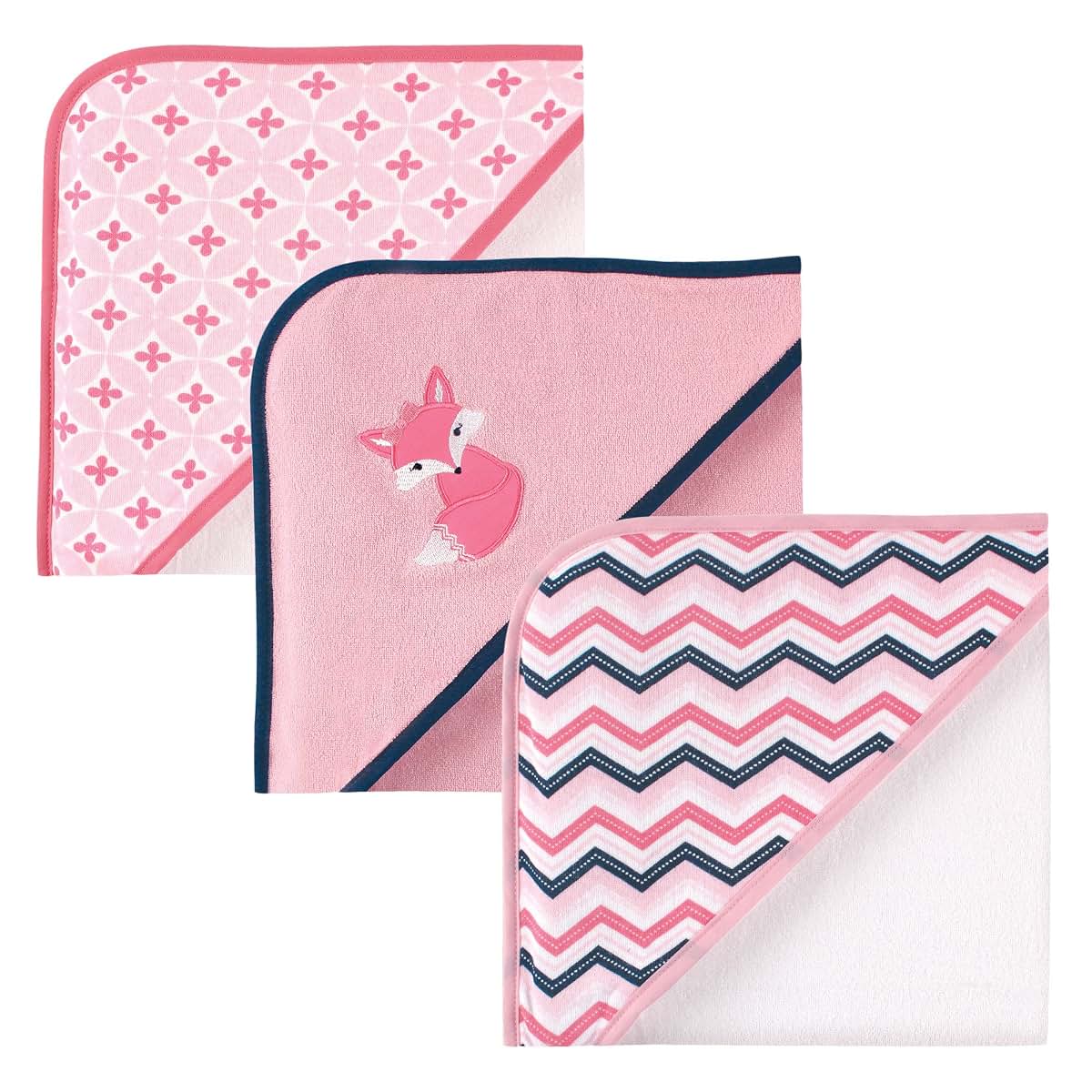 Luvable Friends Cotton Terry Hooded Towels Set