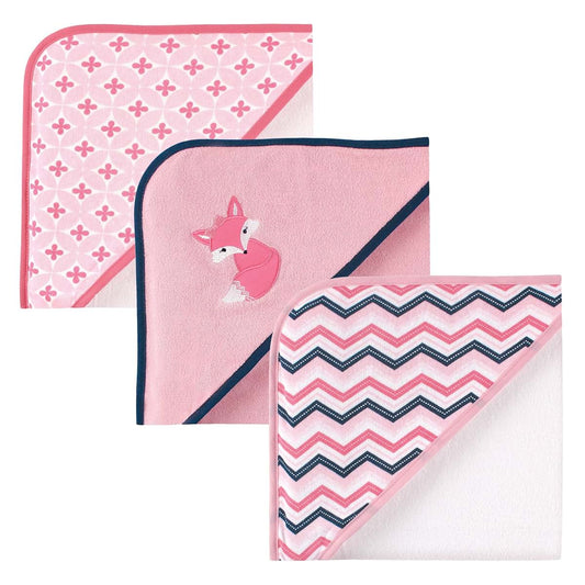 Luvable Friends Cotton Terry Hooded Towels Set