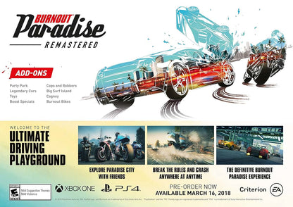 Burnout Paradise Remastered Import Video Game