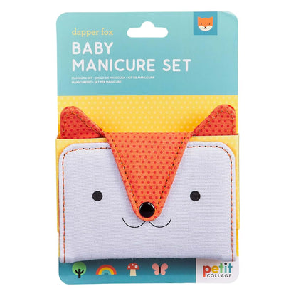 Petit Collage Baby Nail Kit – Includes Baby Nail Clippers, Scissors, and Nail File – Includes a Fox-Shaped Pouch (photo 2)