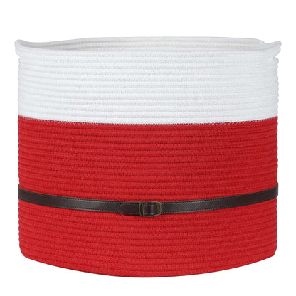Midlee Santa Rope Basket for Festive Storage and Decor
