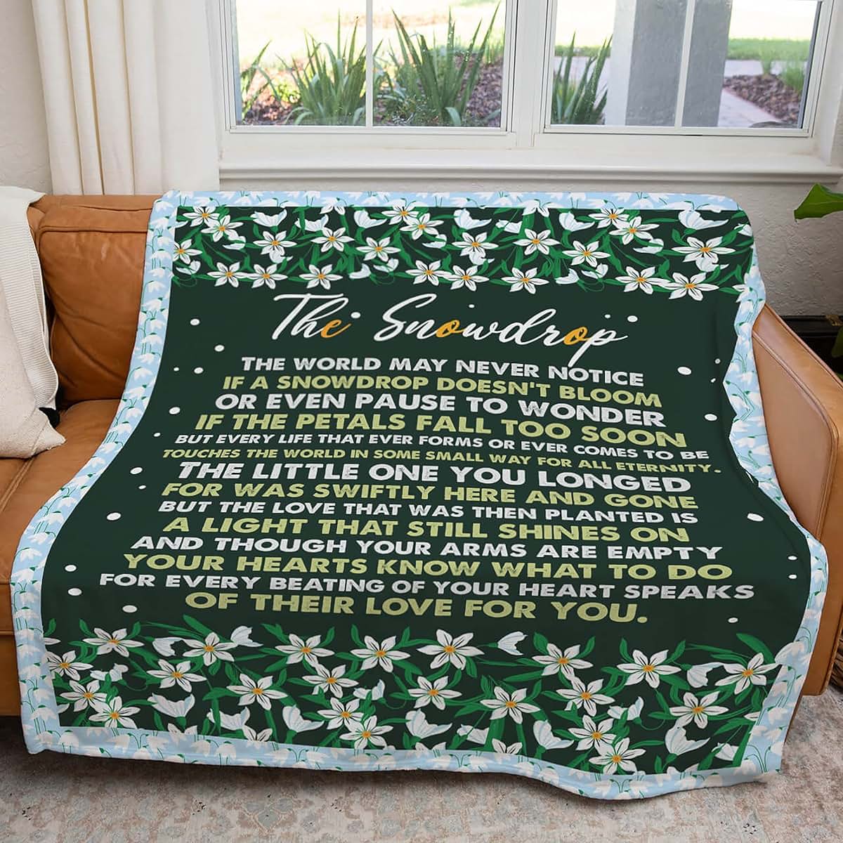 TerriBerri Baby Loss Blanket, Memorial Miscarriage Gifts for Mothers, Loss of Baby Sympathy Gifts Whispers of Hope for (photo 2)