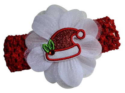Funny Girl Designs Crochet Headband With Santa Hat