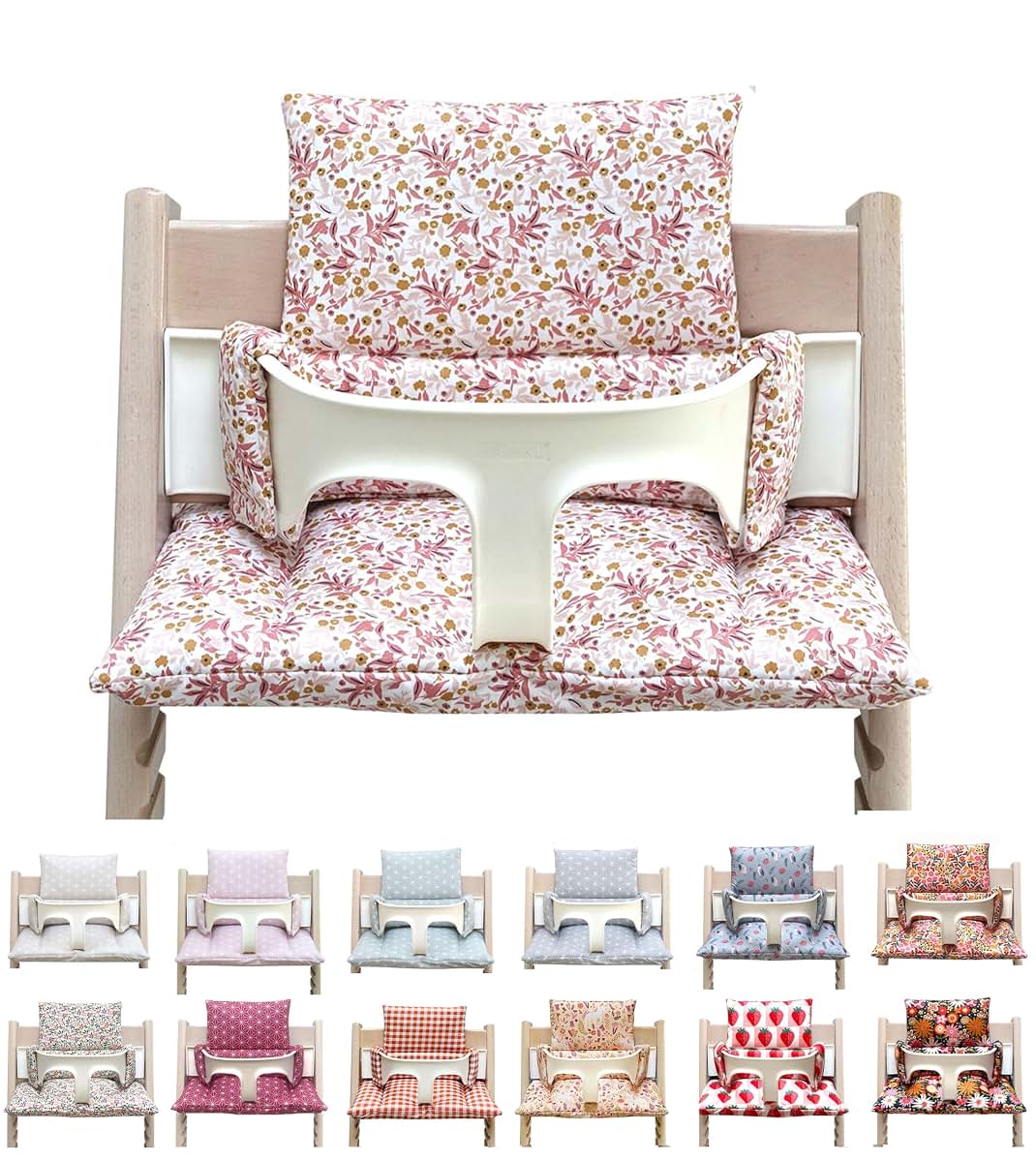 Blausberg Baby - Coated Cushion Set Compatible Tripp Trapp High Chair - Materials Oek-Tex Standard Certified Made in