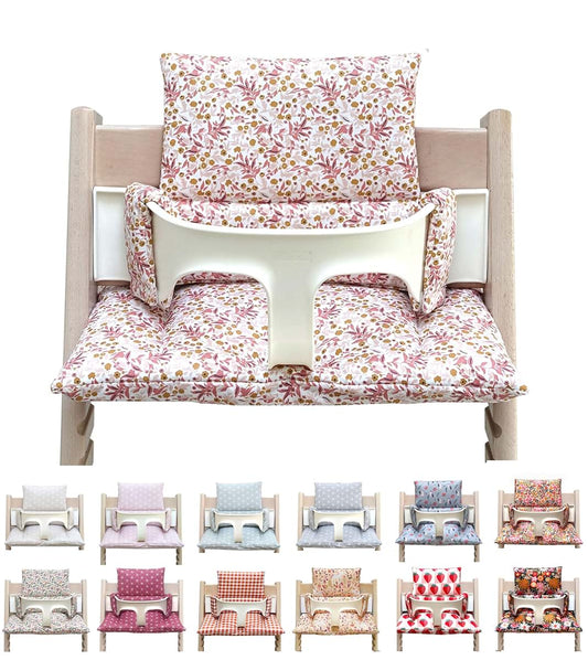 Blausberg Baby - Coated Cushion Set Compatible Tripp Trapp High Chair - Materials Oek-Tex Standard Certified Made in