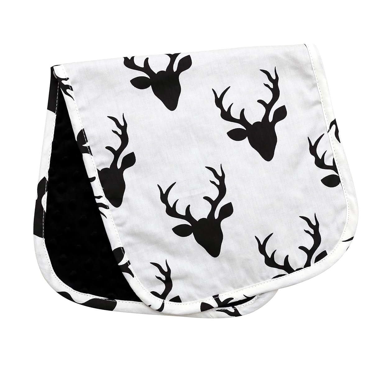 JLIKA Burp Cloths boy Girl - Cotton Minky Baby Burp Cloth - Woodland Nursery Decor for Boys (Buffalo Plaid Woodland (photo 4)