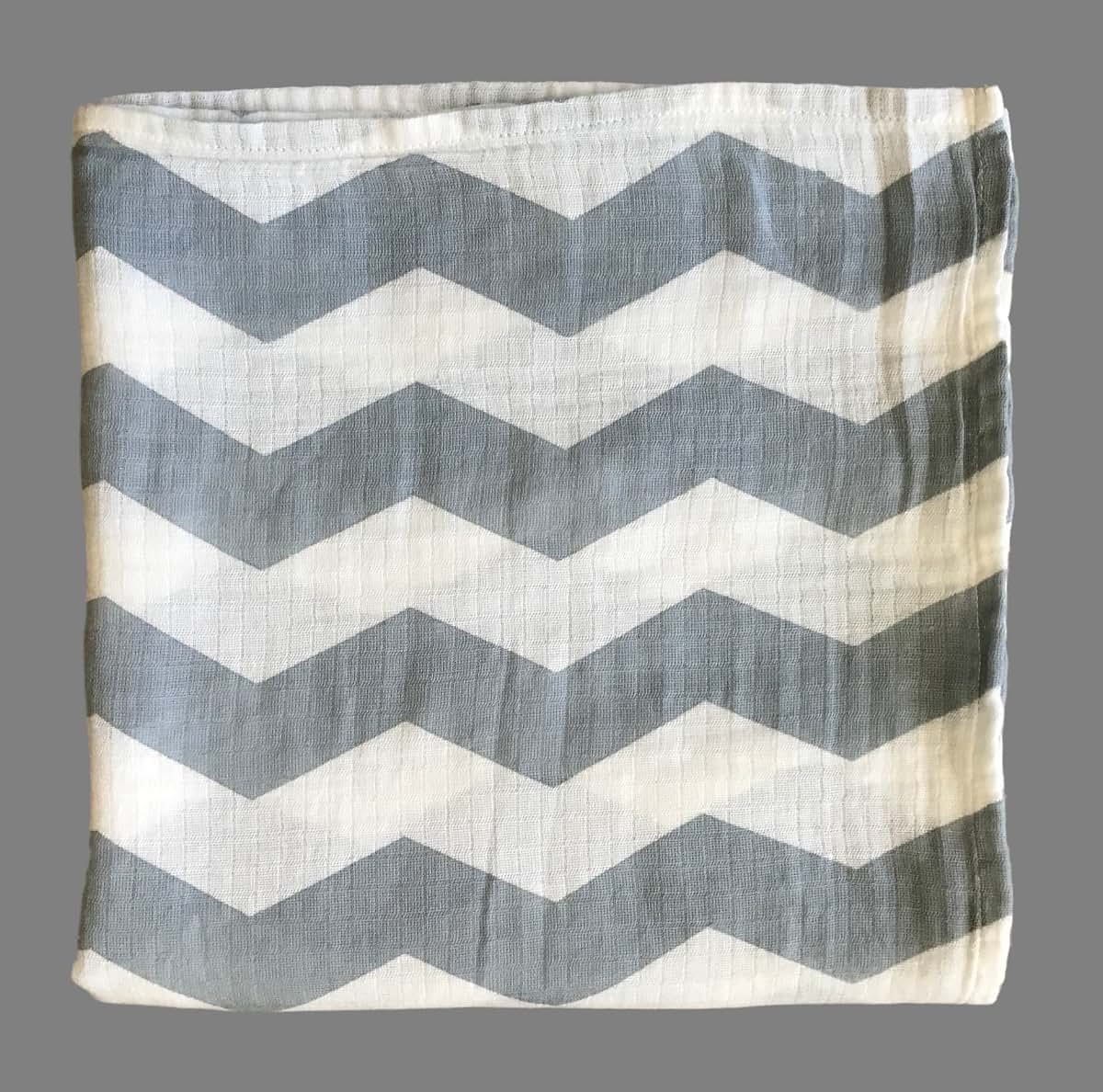 Effe Bebe Muslin Cotton Swaddle Blanket 3-Pack In Classic Grey (photo 3)
