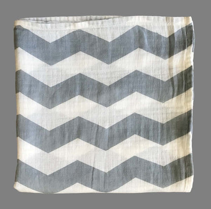 Effe Bebe Muslin Cotton Swaddle Blanket 3-Pack In Classic Grey (photo 3)