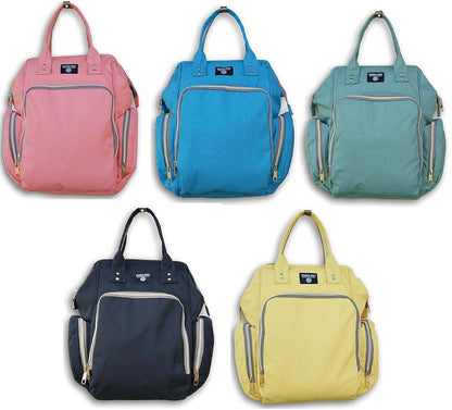 Jumping Daisy Large Backpack Diaper Bag for Baby Changing Essentials