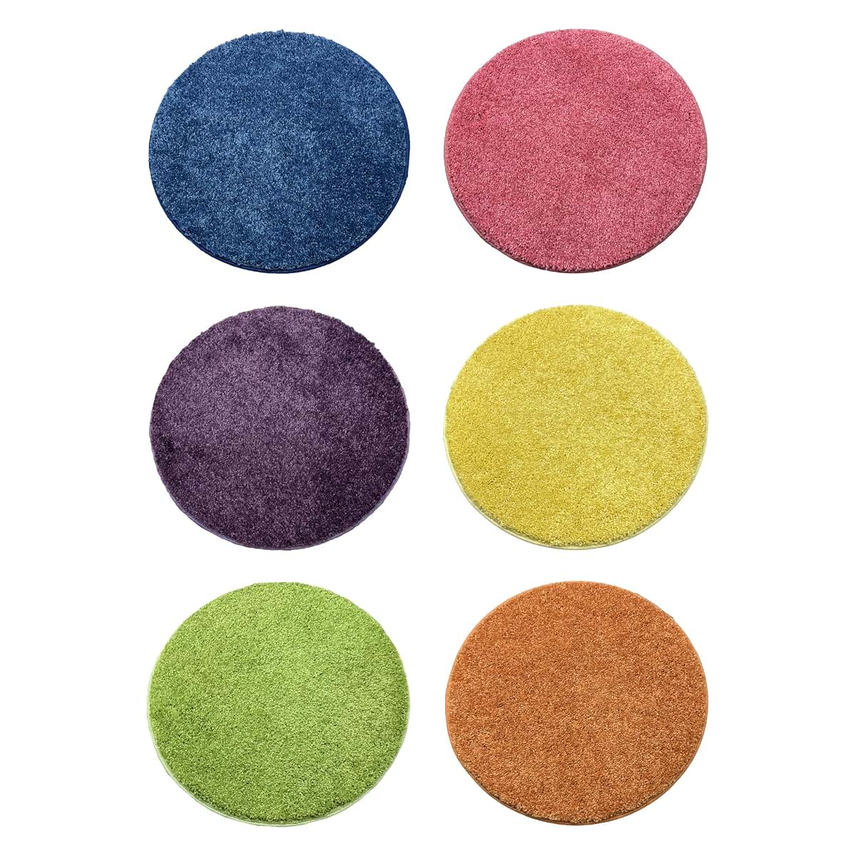 Koeckritz Rugs Bright Multi Carpet Circle Seats, Set of 6, 18" Round (photo 2)