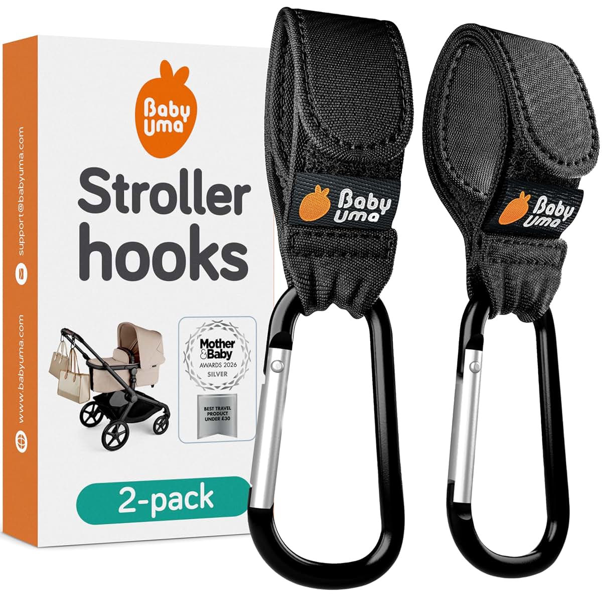 Ez-Bugz Stroller Hooks for Bags