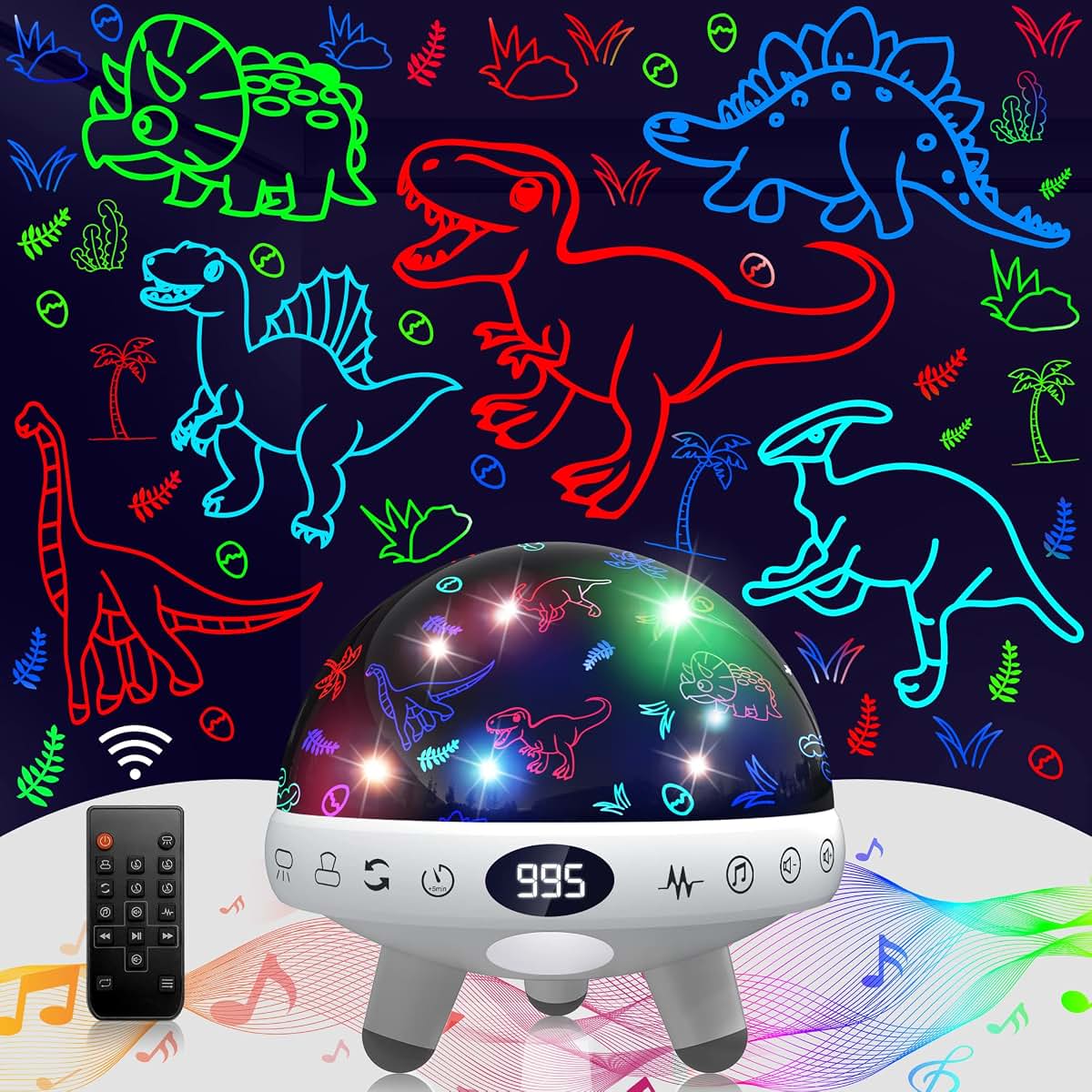 Yachance Dinosaur Night Light Projector