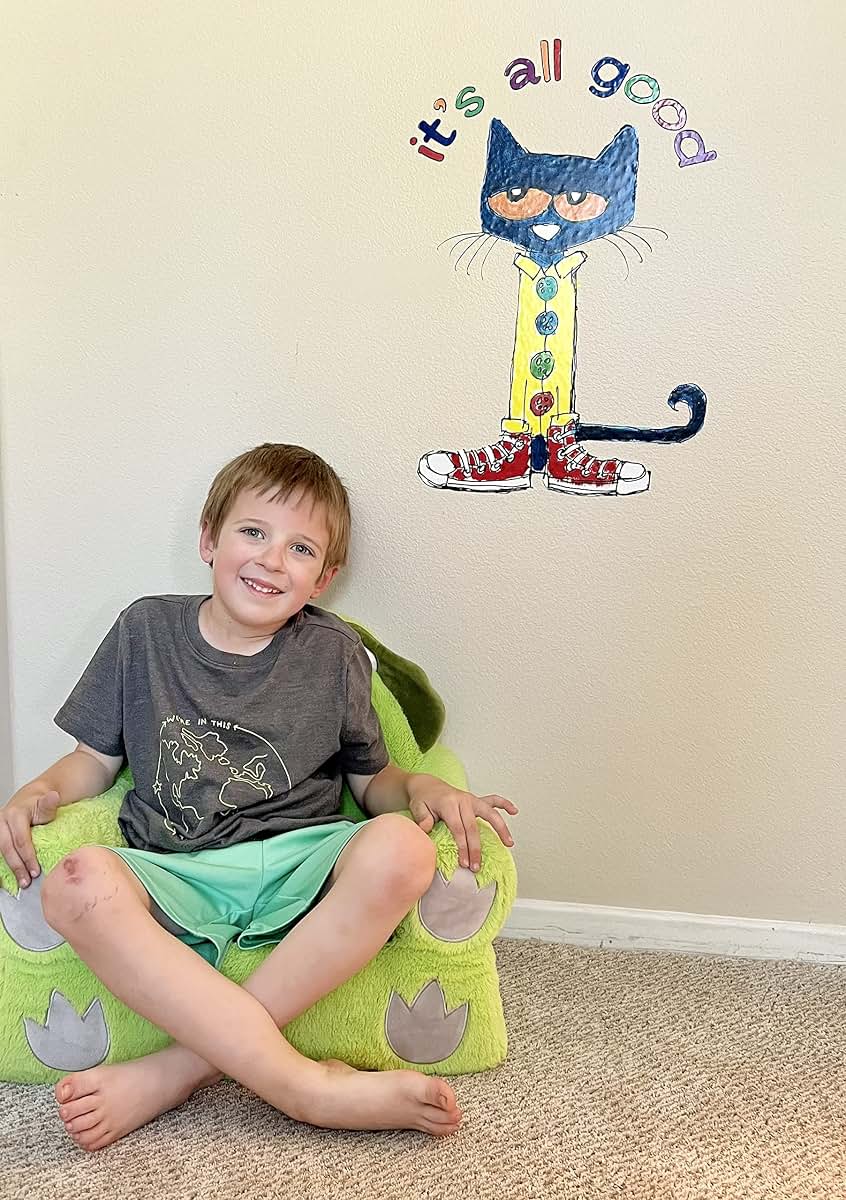 DS Inspirational Decals Removable Pete The Cat Vinyl Wall Decal (28" x 35")