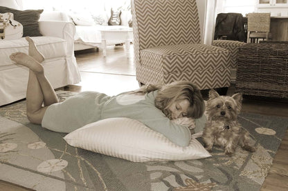 L' COZEE Oversize Body Pillow, Cotton Hypoic Allergy Protection, Maternity/Pregnancy Cushion, Includes Free Protector