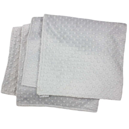 MEG ORIGINAL Baby Minky Dot Crib/Nursery Blanket, Double Sided Silver Gray (photo 3)