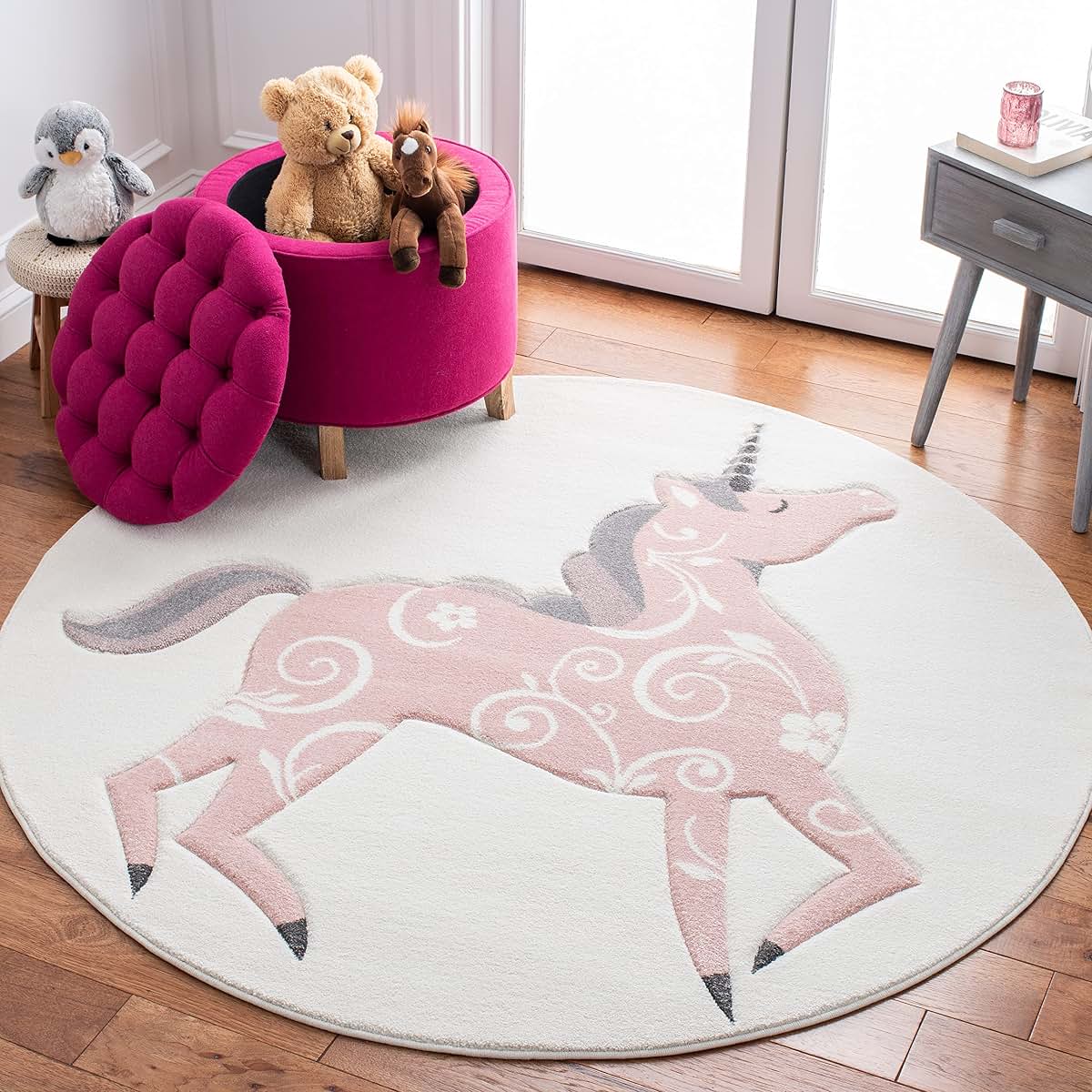 SAFAVIEH Carousel Kids Collection Round Area Rug