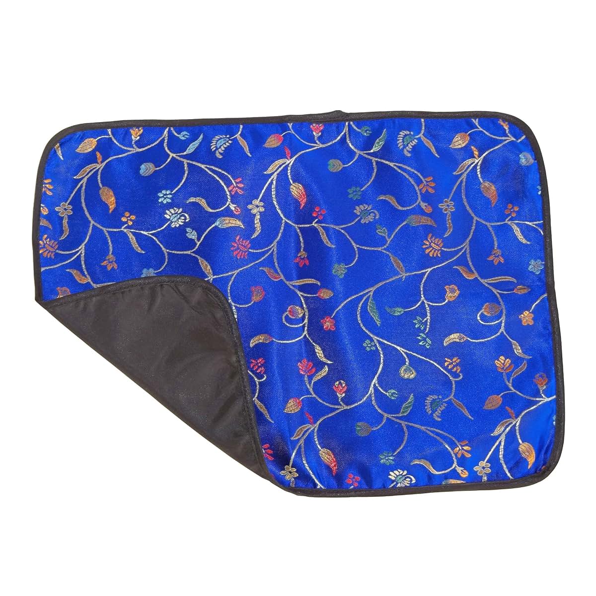 G&Z Diamond Blue Asian Brocade Diaper Changing Pad
