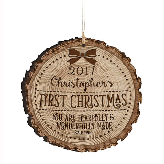 LifeSong Milestones Personalized Baby's First Christmas Ornament New Parent gift ideas for newborn boys and girls