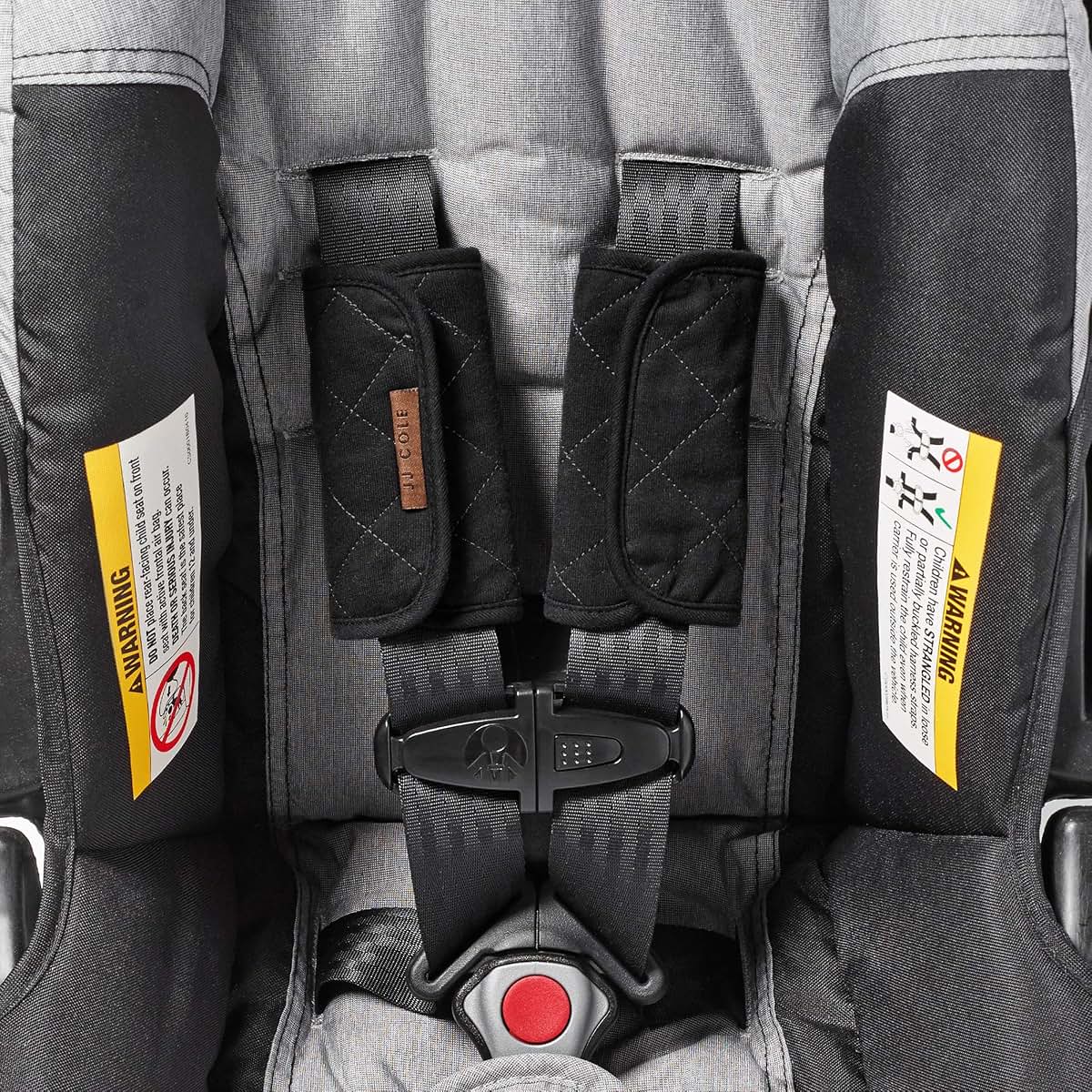 Jj Cole Reversible Seat Belt Covers In Black (photo 3)