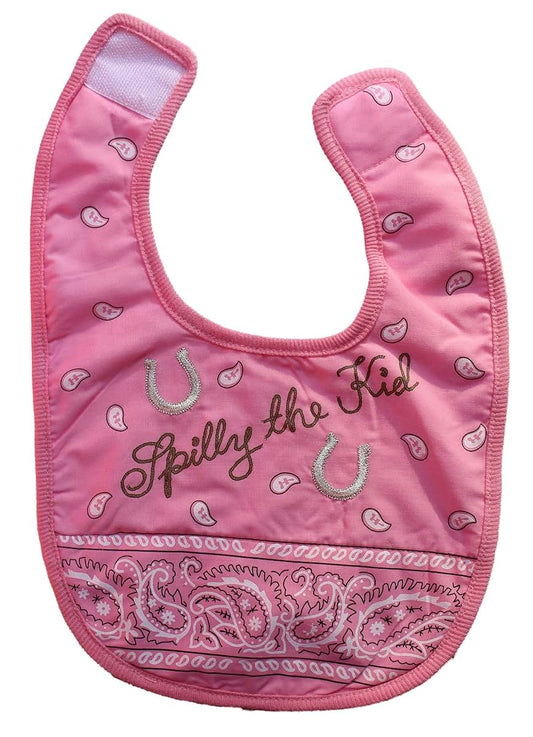 4Rodeo Western Spilly The Kid Pink Bandana Baby Bib