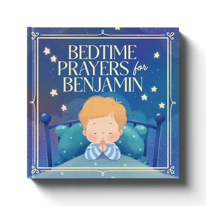 Luna Studios Bedtime Prayers - New Baby Baptism & Christening Gift - Personalized Children's Book