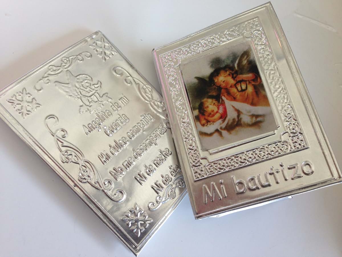 Hand made Baptism Favors Baby Pink Prayer Books, 12pc Repujado