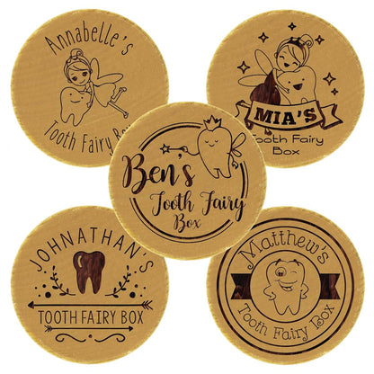 My Personal Memories Custom Personalized Wood Tooth Fairy Keepsake Box Holder for Boy or Girl - Monogrammed and Engraved (photo 2)