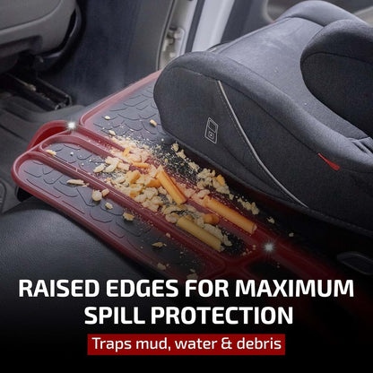Gledring Car Seat Protector Mat - Universal Trim-to-Fit, 25 x 15 in, Low-Odor Rubber