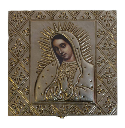 San Rafael Arcangel Premium Virgin of Guadalupe Baptism Kit - Includes Candle, Towel, Shell, Rosary - Catholic