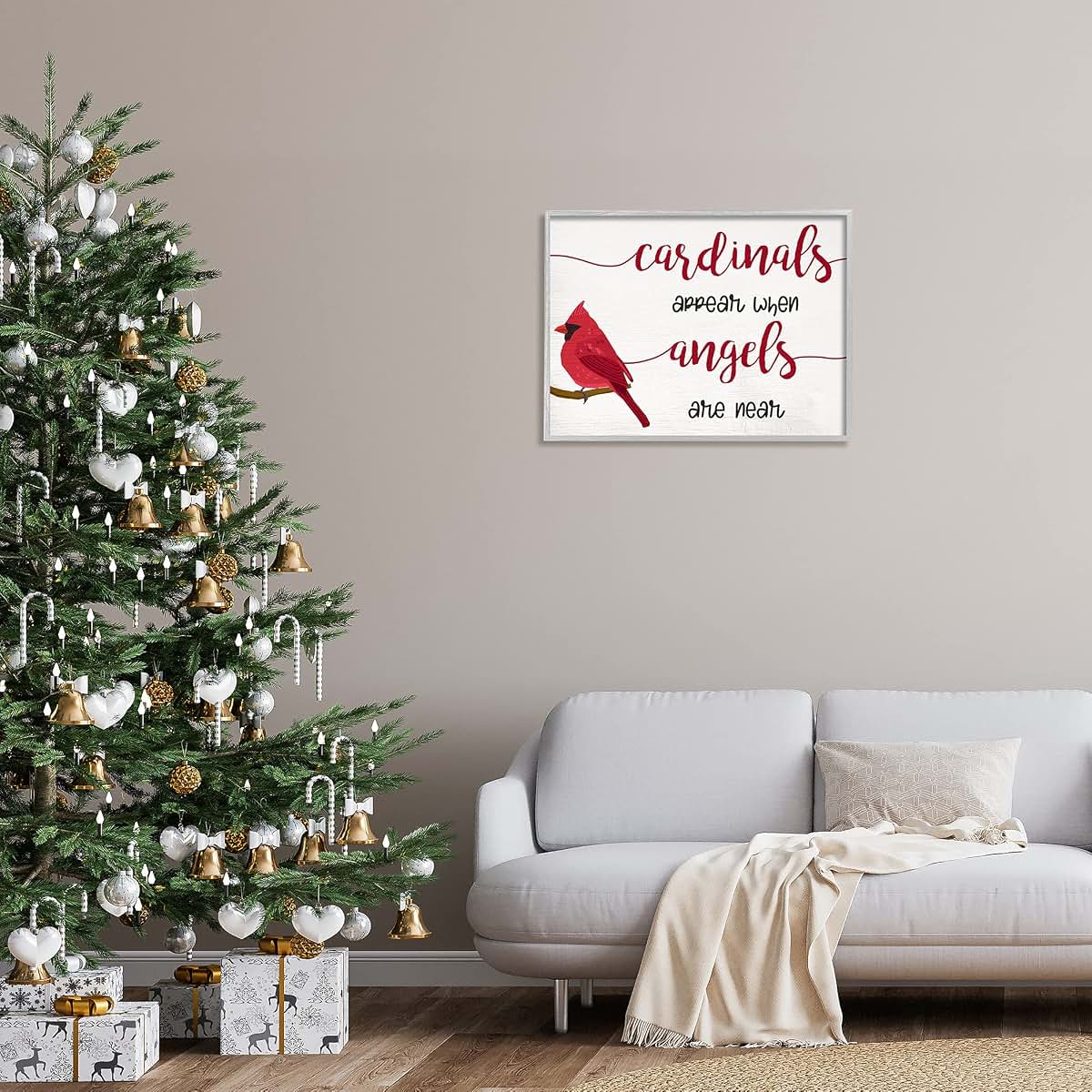 Stupell Industries Cardinals Appear Angels Near Framed Giclee Art 30x24