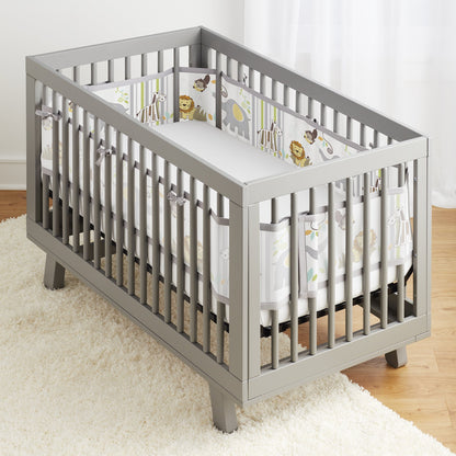 BreathableBaby Mesh Liner for Full-Size Cribs - Safari Fun Too
