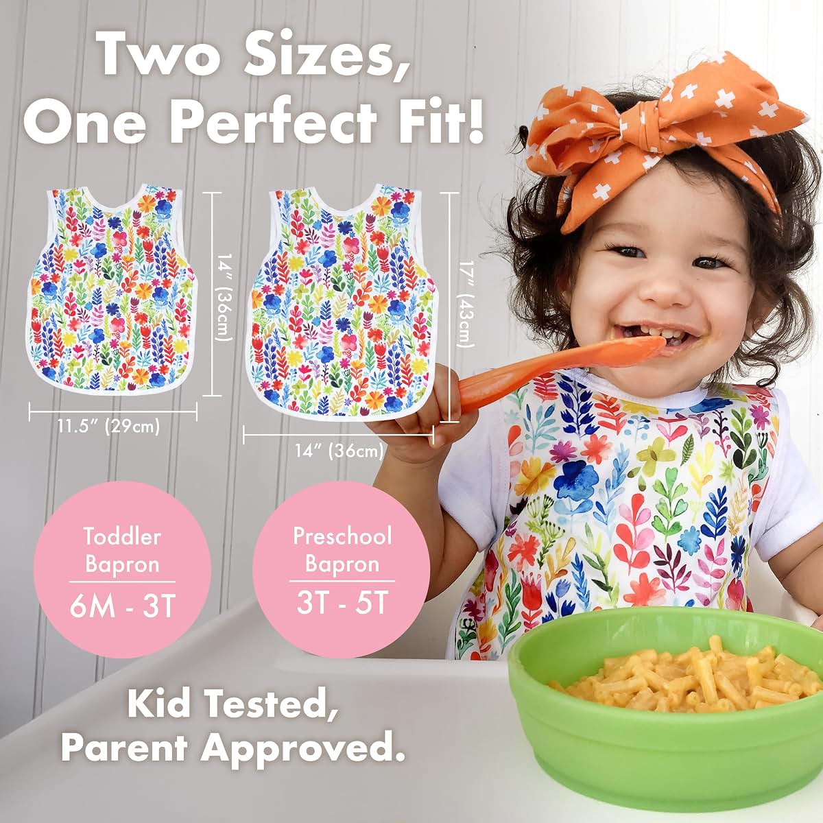 BapronBaby Floral Nature Bib and Apron for Infant Feeding
