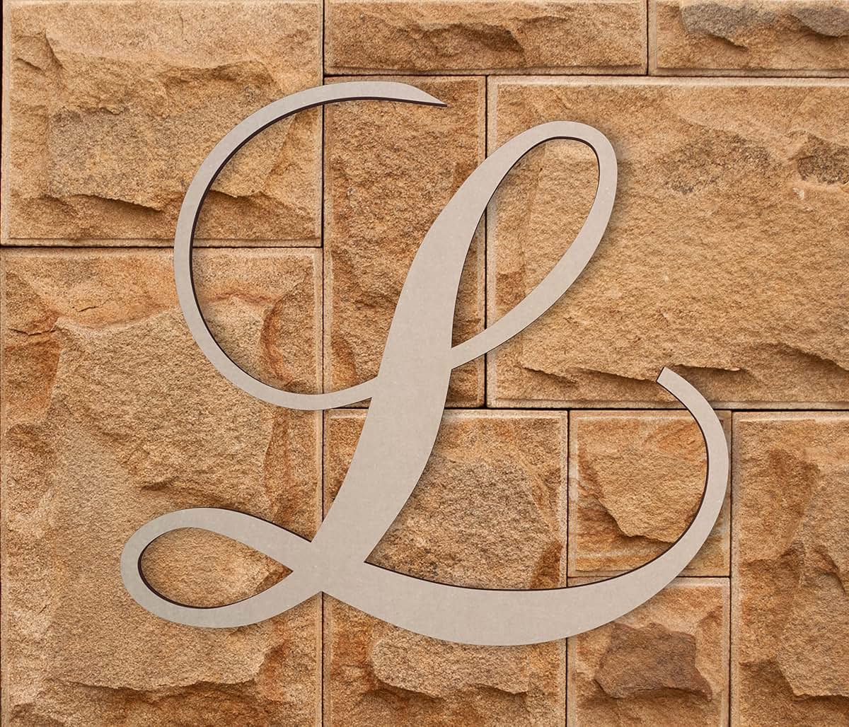 Jess & Jessica Cursive Wooden Letter Wall Decor for Nursery and Home