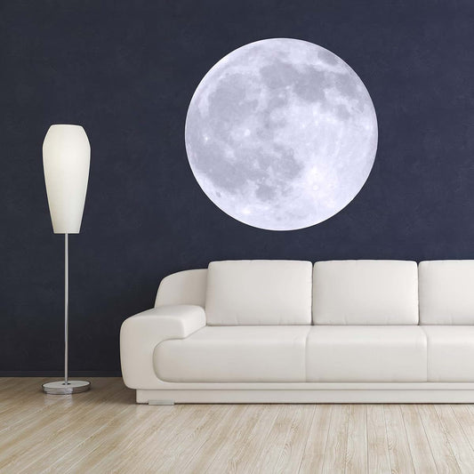 Decalzone Inc Moon Wall Decal Room Decor - 48" x 48" Vinyl Wall Sticker